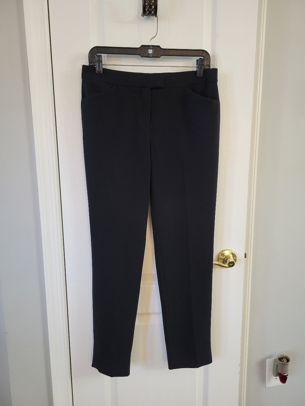 Theory Ibbey 2P Modern Crepe Tailored Slim Leg Dress Pants Black Size 4